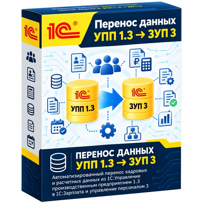 Перенос данных из УПП 1.3 в ЗУП 3.1